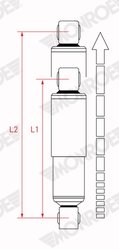 AMORTIZOR MONROE V2132 - Compatibil cu CITROEN, FIAT, PEUGEOT