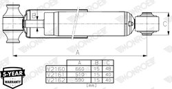 AMORTIZOR MONROE V2160 - Compatibil cu FORD