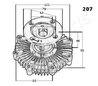 CUPLA VENTILATOR RADIATOR JAPANPARTS VC-207 - Compatibil cu TOYOTA