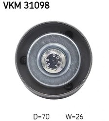 ROLA GHIDARE CUREA TRANSMISIE SKF VKM 31098 - Compatibil cu SEAT, SKODA, VW
