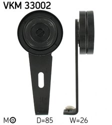 INTINZATOR CUREA DISTRIBUTIE SKF VKM 33002 - Compatibil cu CITROEN, FIAT, LANCIA, PEUGEOT, SUZUKI