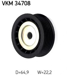 ROLA GHIDARE CUREA TRANSMISIE SKF VKM 34708 - Compatibil cu FORD