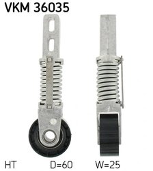 Intinzator curea distributie SKF VKM 36035