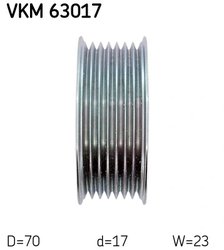 Rola ghidare curea transmisie SKF VKM 63017