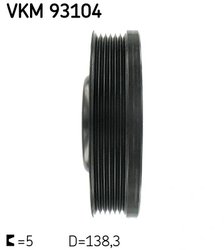 Fulie arbore cotit / vibrochen SKF VKM 93104