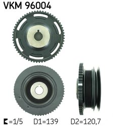 Fulie arbore cotit / vibrochen SKF VKM 96004