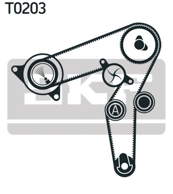 SET DISTRIBUTIE CUREA SKF VKMA 02191 - Compatibil cu ALFA ROMEO, LANCIA