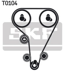 Set distributie curea SKF VKMA 04212
