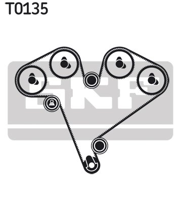 SET DISTRIBUTIE CUREA SKF VKMA 05500 - Compatibil cu HOLDEN, OPEL, SAAB, VAUXHALL