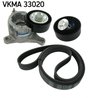 SET CUREA TRANSMISIE CU CANELURI SKF VKMA 33020 - Compatibil cu CITROEN, PEUGEOT