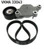 SET CUREA TRANSMISIE CU CANELURI SKF VKMA 33043 - Compatibil cu CITROEN, FORD, FORD AUSTRALIA, MAZDA, MINI, PEUGEOT, VOLVO