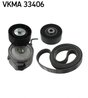 SET CUREA TRANSMISIE CU CANELURI SKF VKMA 33406 - Compatibil cu CITROEN, PEUGEOT