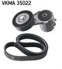 SET CUREA TRANSMISIE CU CANELURI SKF VKMA 35022 - Compatibil cu CHEVROLET, HOLDEN, OPEL, VAUXHALL