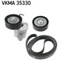 Set curea transmisie cu caneluri SKF VKMA 35330