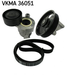 Set curea transmisie cu caneluri SKF VKMA 36051