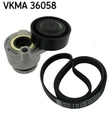 Set curea transmisie cu caneluri SKF VKMA 36058