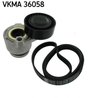 Set curea transmisie cu caneluri SKF VKMA 36058