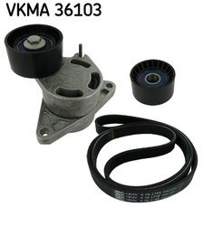 Set curea transmisie cu caneluri SKF VKMA 36103