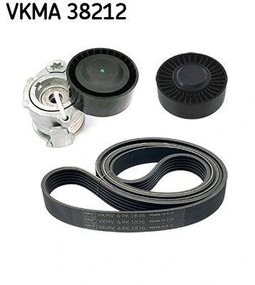 Set curea transmisie cu caneluri SKF VKMA 38212