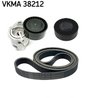 Set curea transmisie cu caneluri SKF VKMA 38212