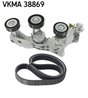 Set curea transmisie cu caneluri SKF VKMA 38869