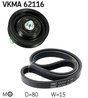 Set curea transmisie cu caneluri SKF VKMA 62116