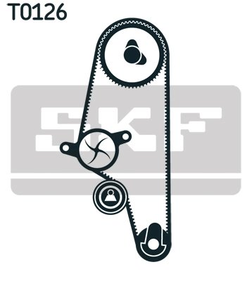 SET DISTRIBUTIE CUREA SI POMPA APA SKF VKMC 01107 - Compatibil cu SEAT, VW