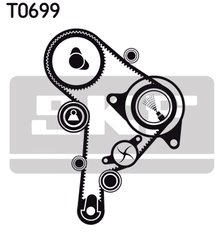 Set distributie curea si pompa apa SKF VKMC 01251