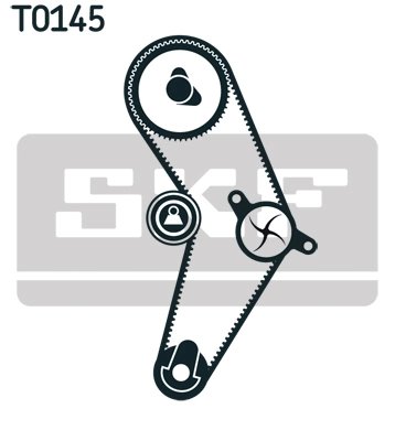 SET DISTRIBUTIE CUREA SI POMPA APA SKF VKMC 02206-2 - Compatibil cu ALFA ROMEO, CHRYSLER, FIAT, FORD, LANCIA, TATA, ZASTAVA