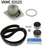 Set distributie curea si pompa apa SKF VKMC 03121