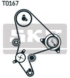 Set distributie curea si pompa apa SKF VKMC 03247