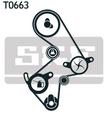 Set distributie curea si pompa apa SKF VKMC 91003