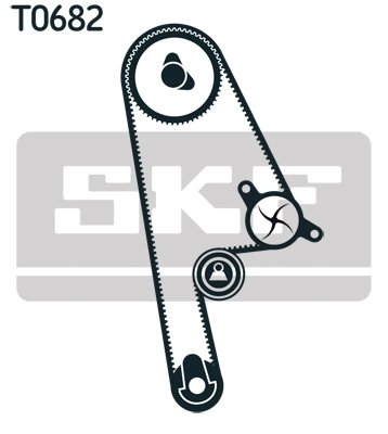 Set distributie curea si pompa apa SKF VKMC 93616
