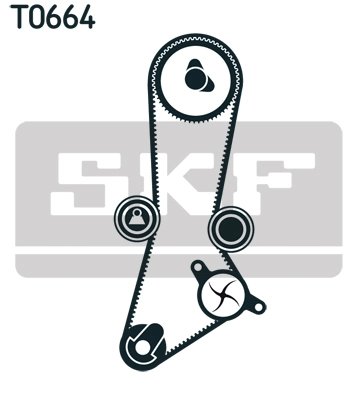 Set distributie curea si pompa apa SKF VKMC 95660-2