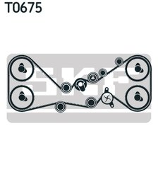 Set distributie curea si pompa apa SKF VKMC 98115-3