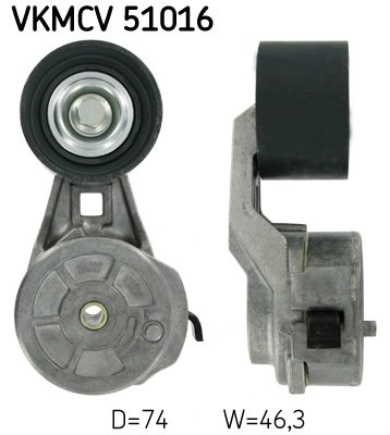 INTINZATOR CUREA DISTRIBUTIE SKF VKMCV 51016 - Compatibil cu MERCEDES-BENZ