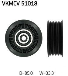ROLA GHIDARE CUREA TRANSMISIE SKF VKMCV 51018 - Compatibil cu MERCEDES-BENZ