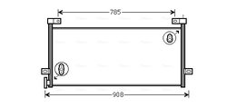 RADIATOR CLIMATIZARE AVA QUALITY COOLING VL5081 - Compatibil cu RENAULT TRUCKS, VOLVO