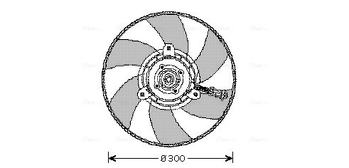 Ventilator radiator racire Ava Quality Cooling VN7517