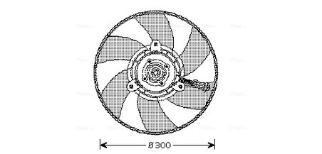 Ventilator radiator racire Ava Quality Cooling VN7517