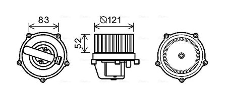 Ventilator habitaclu Ava Quality Cooling VN8345