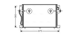 RADIATOR CLIMATIZARE AVA QUALITY COOLING VO5077 - Compatibil cu VOLVO