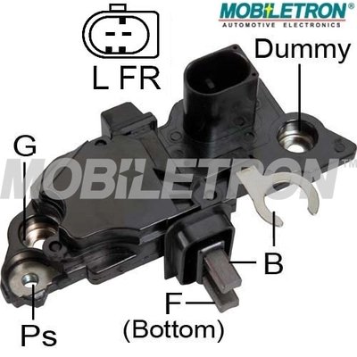 REGULATOR ALTERNATOR MOBILETRON VR-B254 - Compatibil cu AUDI, SEAT, SKODA, VW