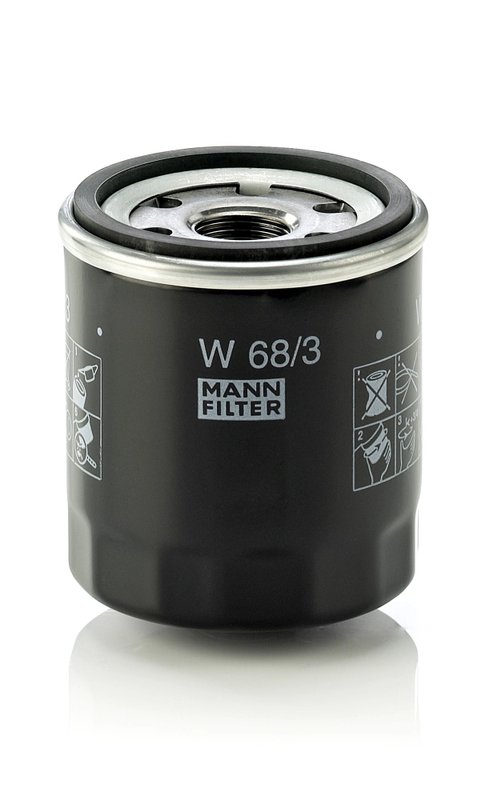 FILTRU ULEI MANN-FILTER W 68/3 - Compatibil cu BAIC HUANSU, BAIC WEIWANG, CHERY, CHEVROLET, CHRYSLER, CITROEN, DAEWOO, DAIHATSU,