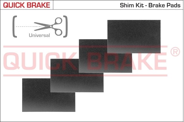 Folie antizgomot, placute de frana (suport) QUICK BRAKE W129