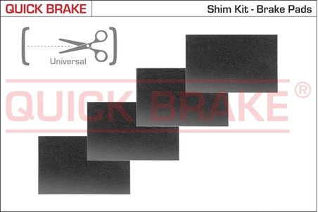 Folie antizgomot, placute de frana (suport) QUICK BRAKE W129