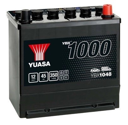 BATERIE DE PORNIRE YUASA YBX1048 - Compatibil cu ALPINE, AUTO UNION, CITROEN, DACIA, HYUNDAI, JEEP, KIA, MARCOS, NISSAN, PEUGEOT