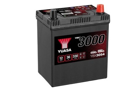 BATERIE DE PORNIRE YUASA YBX3054 - Compatibil cu ASIA MOTORS, CHEVROLET, CITROEN, DAEWOO, DAIHATSU, GEELY, HONDA, KIA, LADA, MAR
