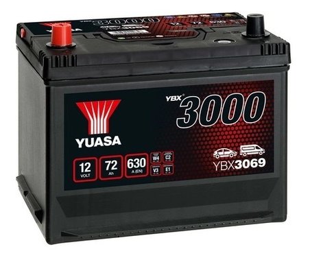 BATERIE DE PORNIRE YUASA YBX3069 - Compatibil cu ALFA ROMEO, ASTON MARTIN, AUDI, AUSTIN, AUSTIN-HEALEY, BEDFORD, BENTLEY, BMC, B