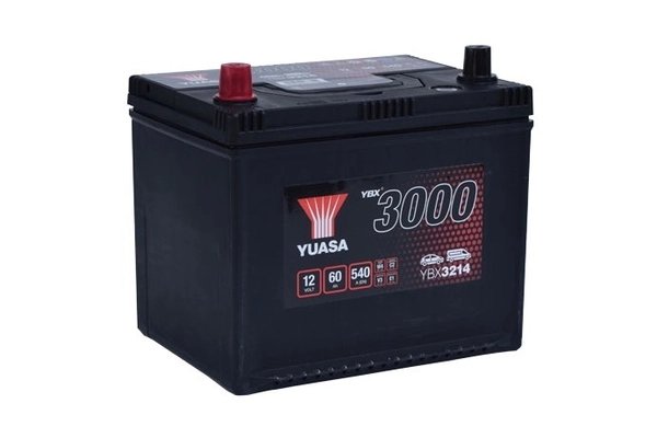 BATERIE DE PORNIRE YUASA YBX3214 - Compatibil cu CHEVROLET, DAEWOO, DODGE, FIAT, HYUNDAI, JEEP, KIA, SSANGYONG